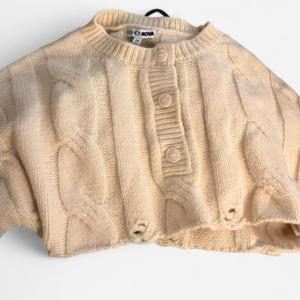 fashion nova cream sweater